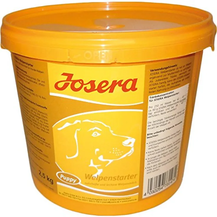 Josera Welpenstarter, Welpenmilch für Hundewelpen, nahrhafte Aufzuchtmilch mit Milchsäurebakterien, 1 x 2.5 kg