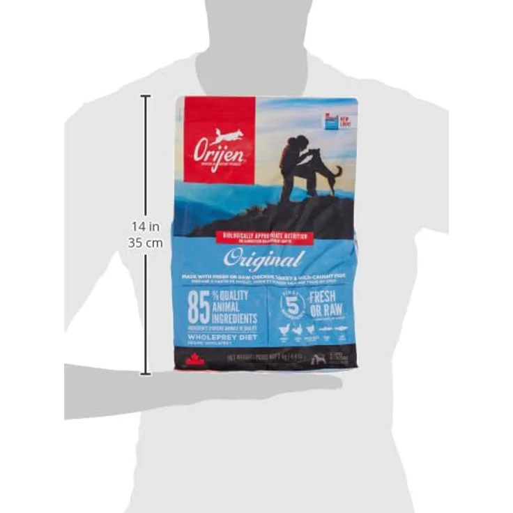 ORIJEN Dog Original, Trockenfutter für ausgewachsene Hunde, 2kg, natürliche Ernährung – Bild 2