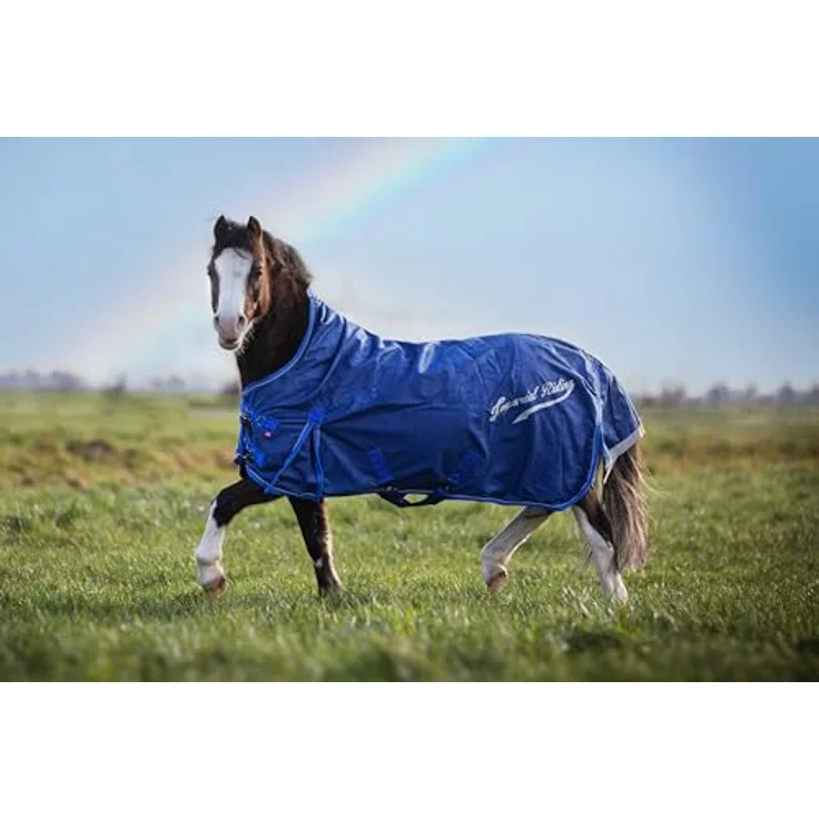 Imperial Riding Outdoordecke IRHSuper-Dry 0gr, wetterfest, 600D-Material, Navy, 205 cm, optimaler Sitz und hoher Komfort – Bild 3