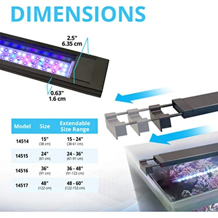 FLUVAL Marine 3.0 LED Aquariumleuchte, vollspektrale Aquarienbeleuchtung mit WLAN-Steuerung und 24-Stunden-Zyklus – Bild 8
