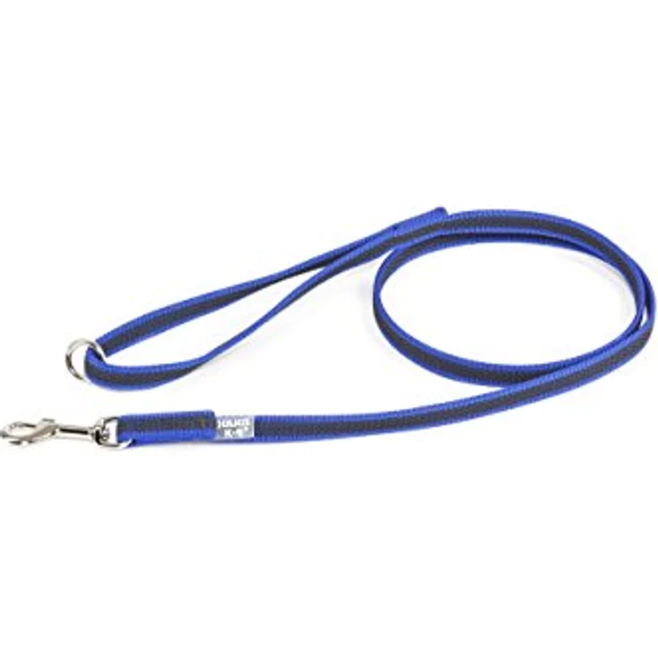 JULIUS K-9 IDC Color & Gray gumierte Leine, 14 mm x 1,2 m mit Schlaufe und O-ring, stark und widerstandsfähig, Blau-Grau – Bild 1