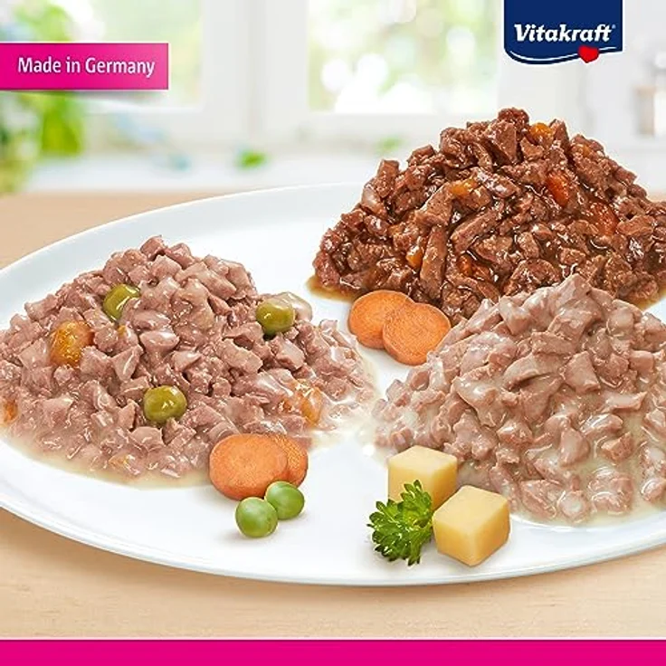 Vitakraft Poésie Création Tender Selection, Nassfutter für Katzen in Sauce, mit Huhn, Pute und Rind, ohne Zucker und Getreide, 6x 85g – Bild 3