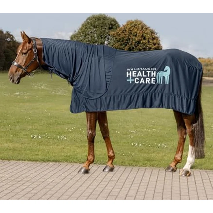 WALDHAUSEN Health + Care Ice-Layer Decke, Nachtblau, 145 cm, Kühldecke mit wasserabsorbierenden Materialien für sommerliche Erfrischung – Bild 2