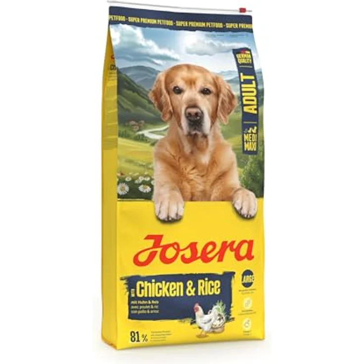 Josera Medi/Maxi Adult Chicken und Rice, glutenfreies Trockenfutter für große Hunde, 12,5 kg – Bild 3