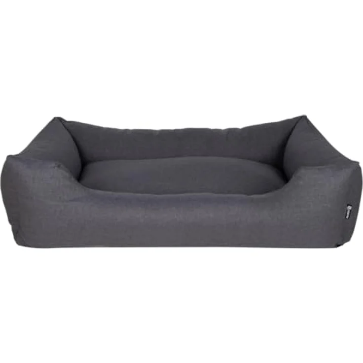 District 70 Classic Box Bett, anthrazitgrau, aus strapazierfähigem Polyestergewebe, M, 80 x 60 cm, abnehmbarer, maschinenwaschbarer Bezug, niedriger Rand für leichten Zugang. – Bild 3