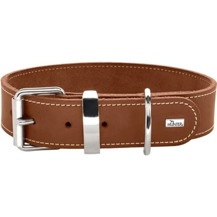 Hunter Hunde-Halsband Aalborg Special cognac S-M – Bild 2