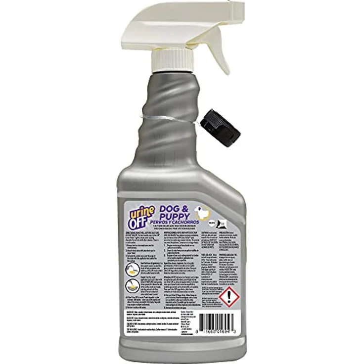 urineOFF Urine Off Hunde- und Welpenspray für Harte Oberflächen, bioenzymatisch, 500 ml, nicht-toxisch, frischer Duft – Bild 2