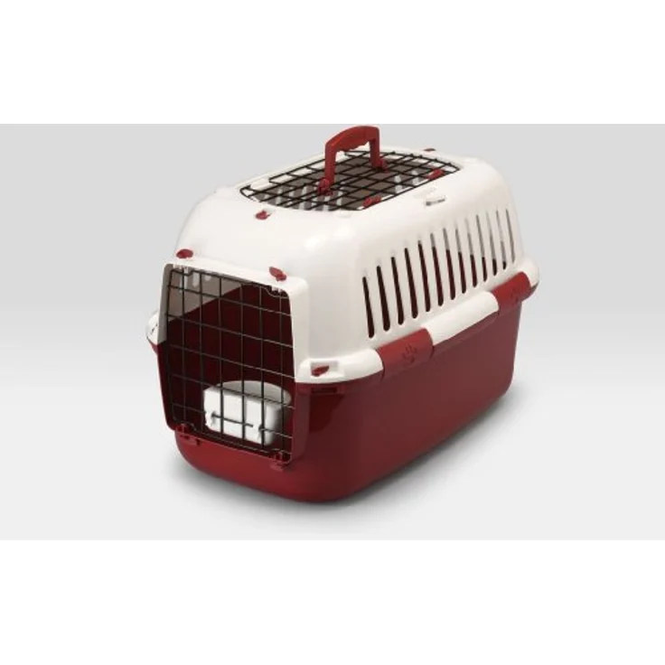Europet-Bernina Adventurer 50 Basic Edition, Hunde-Transportbox aus Kunststoff mit Metalltür und integrierter Wasserschale, charcoal – Bild 2