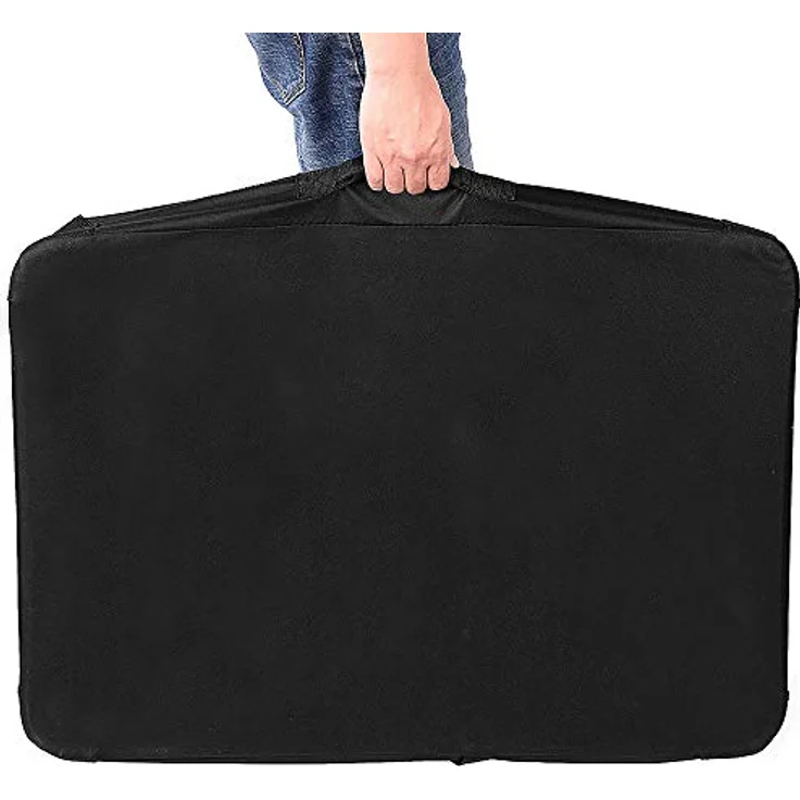 Melko Tiertransporttasche Hundetransporttasche Schwarz, Faltbare Box mit 2 Ein- & Ausgängen, XL, Metall-Rundrohr & Oxford-Stoffmaterial – Bild 5