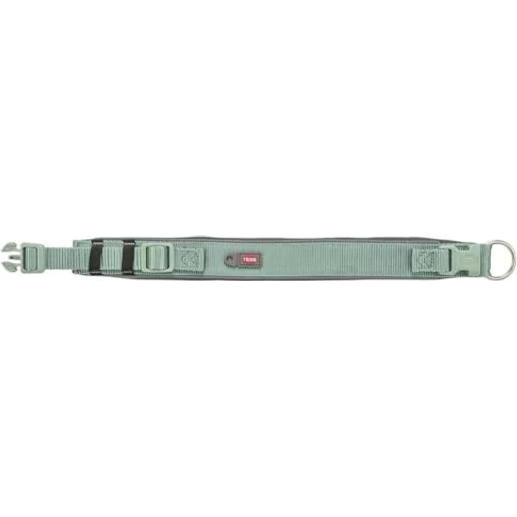 Trixie Premium-Halsband, extra breit, gepolstert mit Neopren, XS-S, Salbei/Graphit – Bild 2