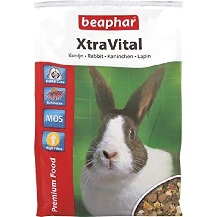 beaphar XtraVital Kaninchenfutter mit Jeżówką und Lucerne, 2,5kg, fördert Gesundheit und Wohlbefinden