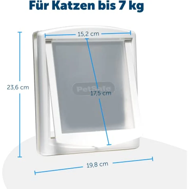 Nobby Katzentür 737 Staywell PetSafe grau transparent 23,6 x 19,8 cm – Bild 7