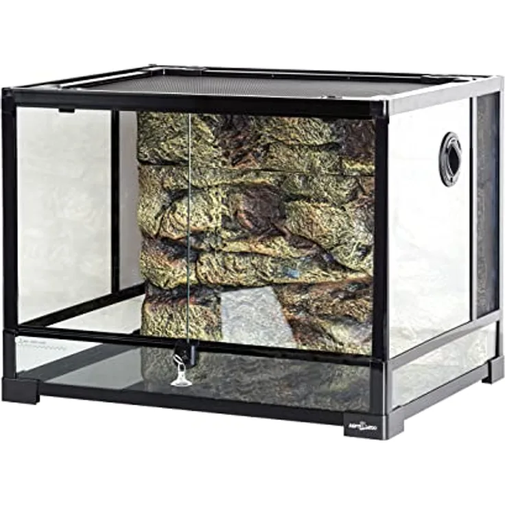 ReptiZoo Glasterrarium 60x45x45cm, zerlegbar mit Schwenktüre und einzigartiger Ventilation, verschickbar RK0107