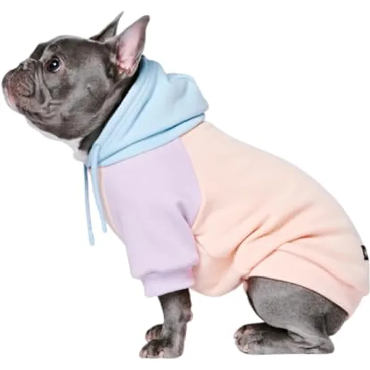 Spark Paws Hunde Hoodie Pullover, Premium Fleece für große Rassen, weich und komfortabel, Kapuzenpulli in Cotton Candy - XL