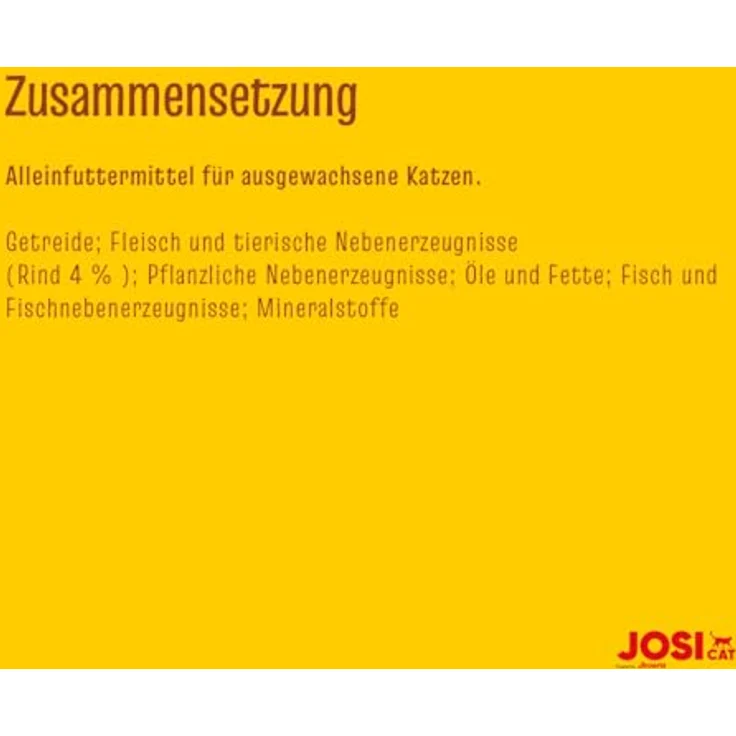 JosiCat Tasty Beef, Premium Trockenfutter für Katzen mit herzhaftem Rind, 1 x 10 kg, Alleinfuttermittel für Erwachsene, ohne Weizen und Zucker, sehr gut verträgliche Rezeptur, Made in Germany – Bild 5