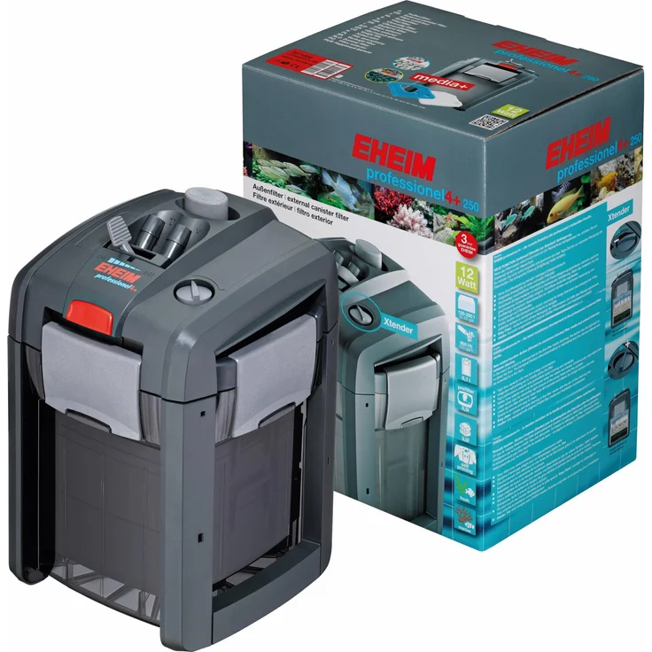 Eheim professionel 4+, Aussenfilter für Meerwasser, 250 l, mit Xtender und Ansaughilfe