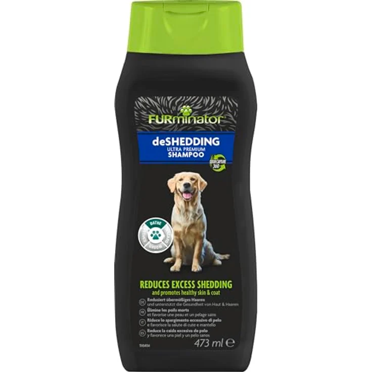 FURminator deShedding Hunde-Shampoo, Premium Shampoo mit Omega-3 und Omega-6, 473 ml – Bild 1