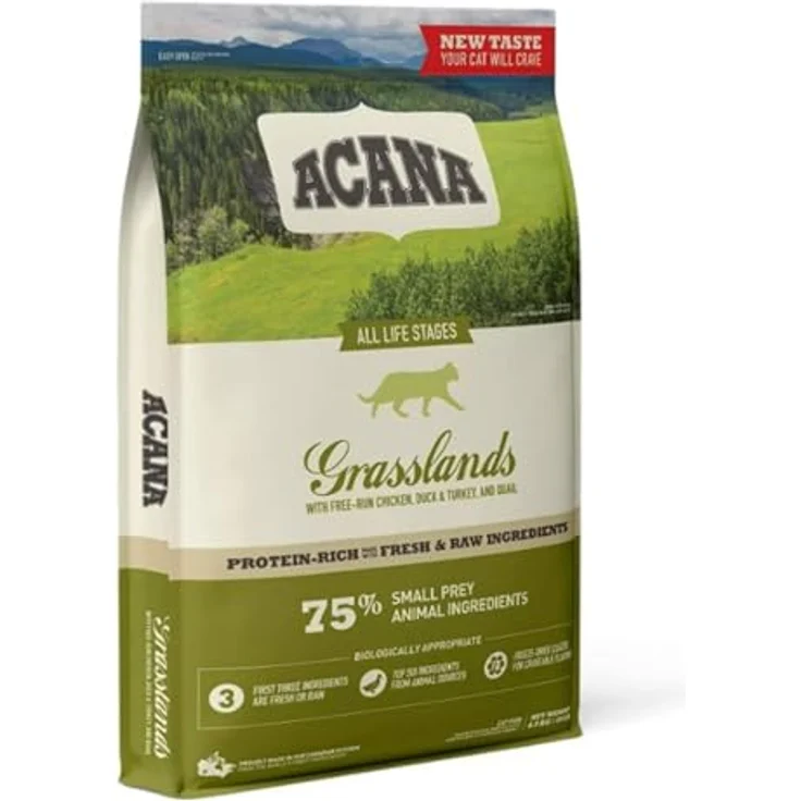 Acana Katzenfutter Grasslands, getreidefreies Trockenfutter für Katzen, 4,5 kg – Bild 3