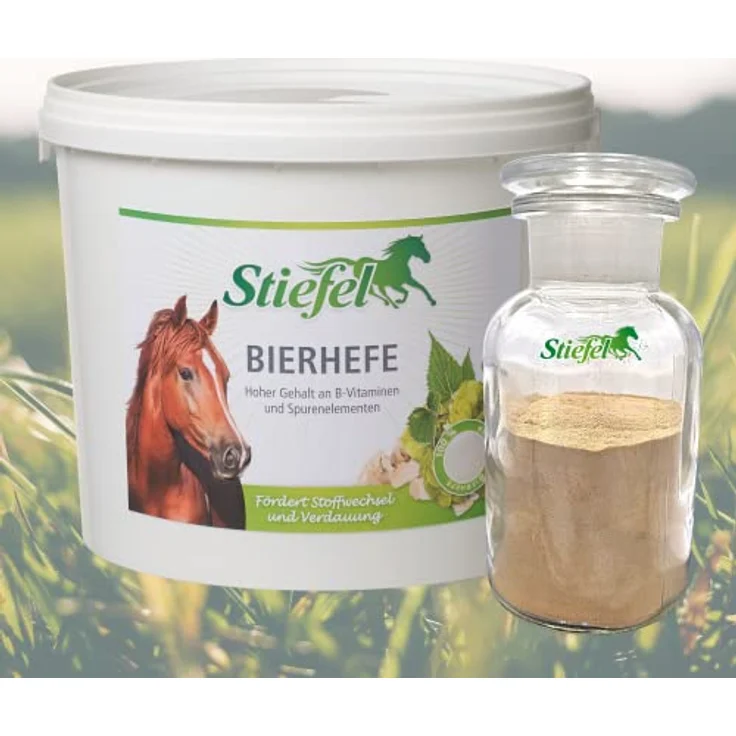 Stiefel Bierhefe für Pferde, 100% naturbelassene Ergänzung, fördert Stoffwechsel & Verdauung, mit Vitaminen & Spurenelementen, 3kg – Bild 2