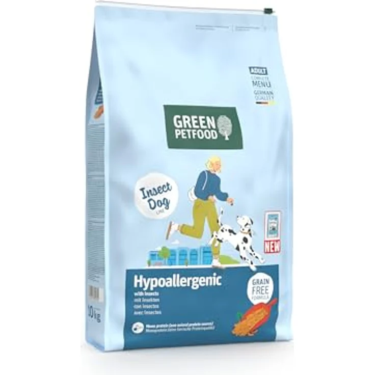 Green Petfood Hypoallergenic Insects, Hunde-Trockenfutter mit Insektenprotein, 10 kg, getreidefrei, hypoallergen – Bild 3