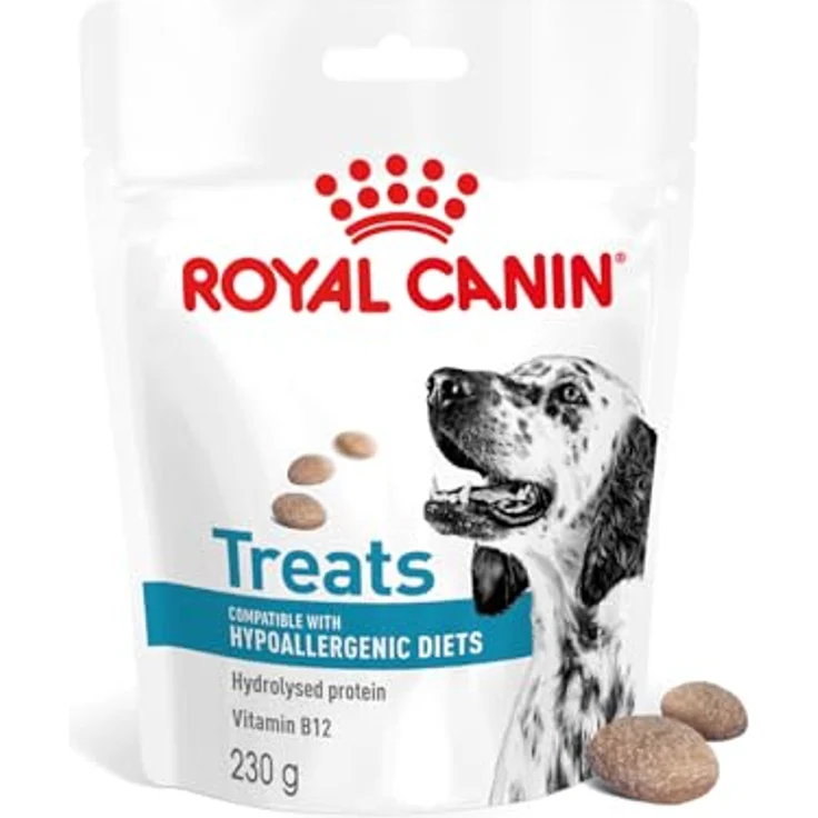 Royal Canin Veterinary Hypoallergenic Treats, 4er Pack mit hydrolysierten Proteinen, Snacks für alle Hunderassen, 4 x 230 g, wiederverschließbarer Beutel – Bild 2