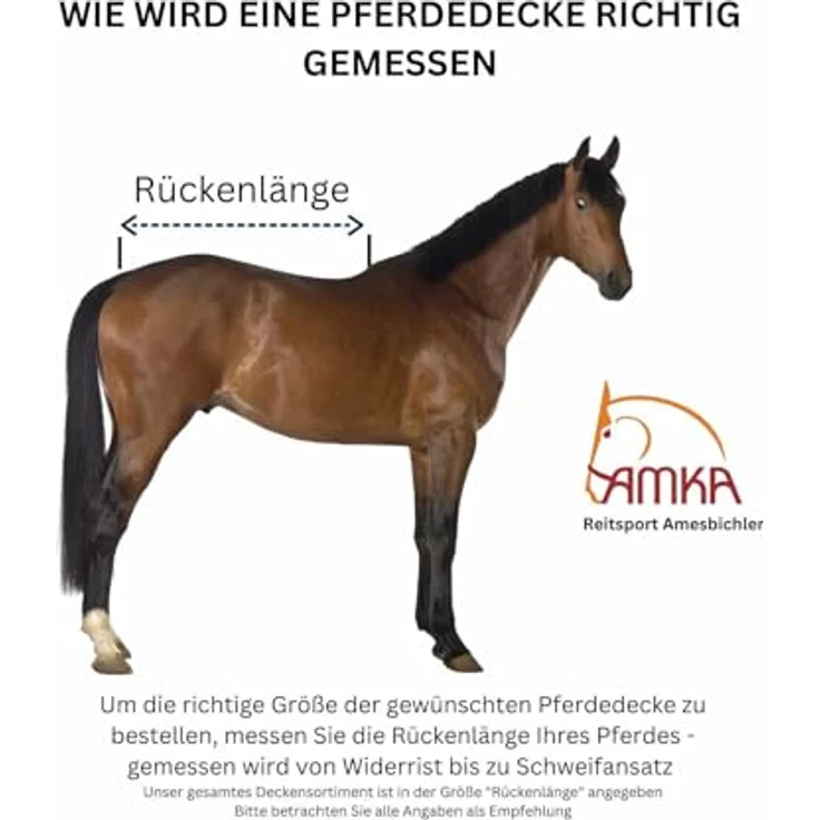 AMKA HorseGuard Flexi Rug Unterdecke 100 g Thermofüllung, atmungsaktive Pferdedecke, dunkelblau – Bild 4