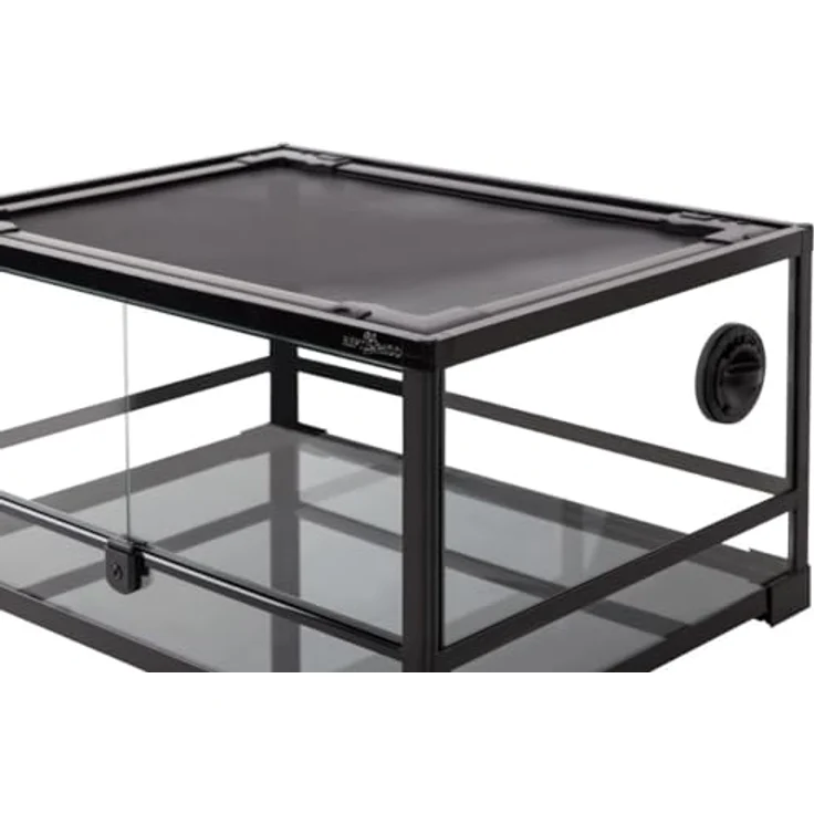 ReptiZoo Glas-Terrarium RK0117, 60x45x32cm mit Schwenktüre, zerlegbar, integriertes Schloss und Frontventilation – Bild 5