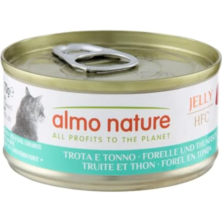 Almo Nature Multipack (6x70g) Katzen-Nassfutter mit Thunfisch, Huhn und Käse, Thunfisch mit Jungsardellen, Forelle und Thunfisch, glutenfrei, HFC-Rezepturen – Bild 2