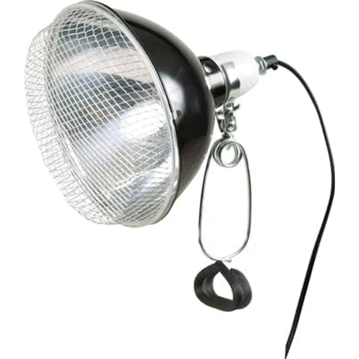 Trixie Reflektor-Klemmleuchte mit Schutzgitter, hitzebeständige Keramikfassung, 150 Watt, vielseitige Befestigungsmöglichkeiten – Bild 4