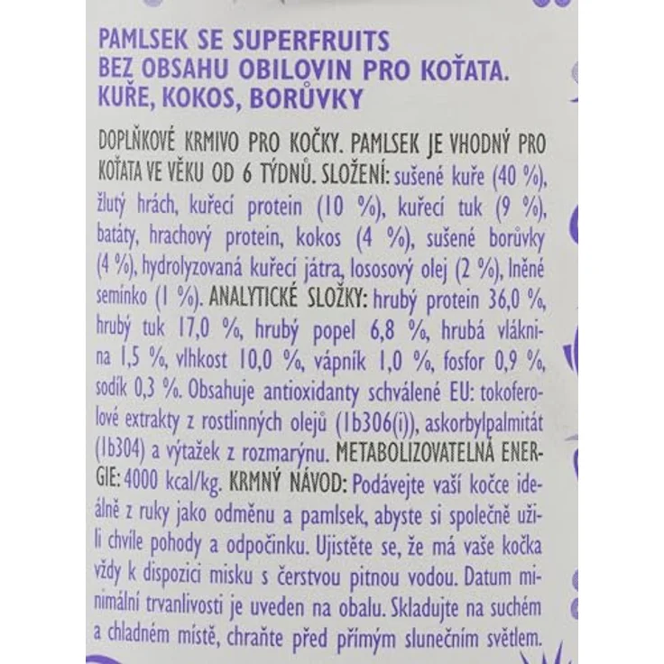 Brit Care Snack Superfruits Kätzchen, Hühner- und Kokosnuss-Snack mit Heidelbeeren, 100 g – Bild 5
