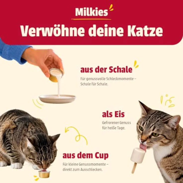 Animonda Milkies 20x15g Variety, flüssiger Milch-Snack für Katzen in praktischen Portions-Cups – Bild 7