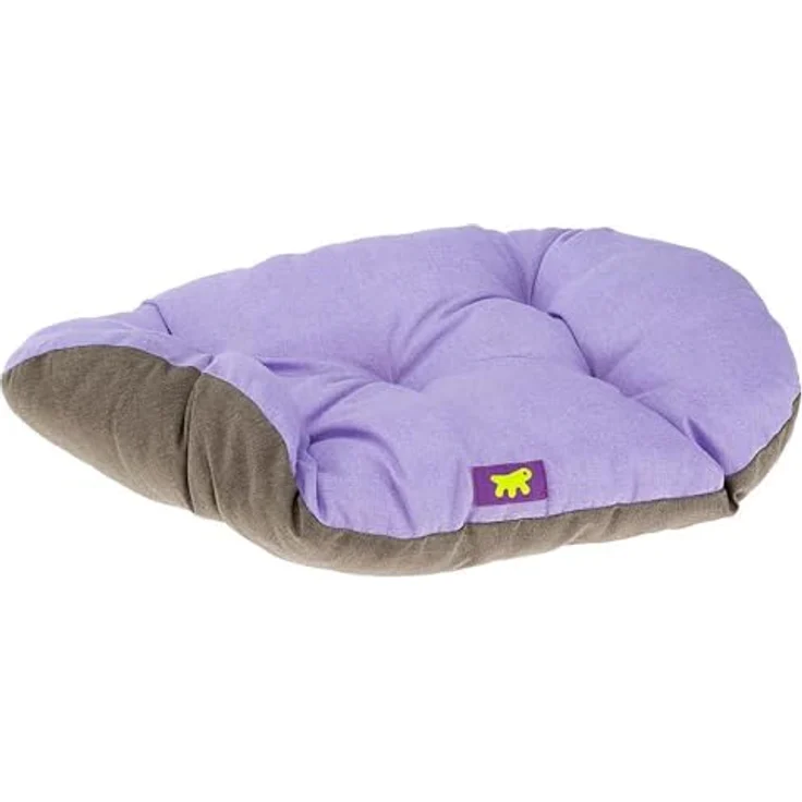 Ferplast Hundebett Relax, doppelseitiges Hundekissen mit weicher Polsterung, waschbar bei 30°, 85 x 55 cm, lila – Bild 4