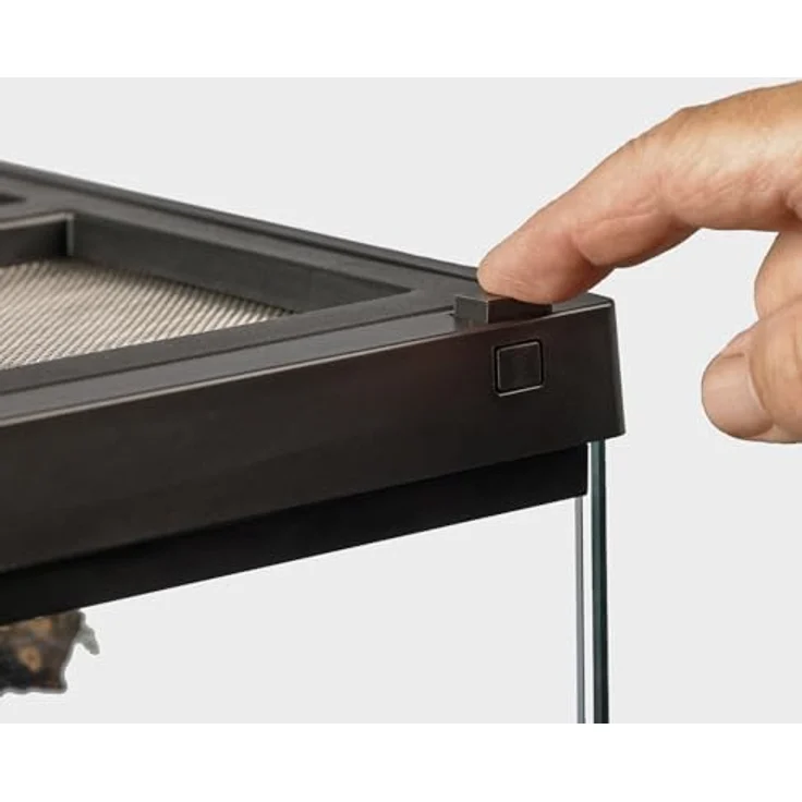 Exo Terra Pro Paludarium Glasterrarium für Amphibien, 30x30x60 cm mit verschließbarer Fronttür und Edelstahl-Netzgitterdeckung – Bild 4