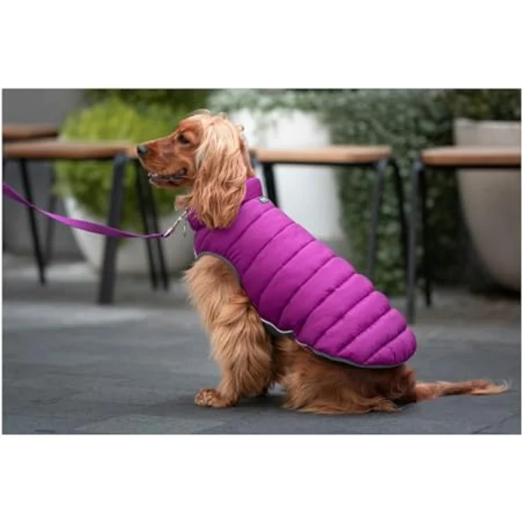 Red Dingo Wendbarer Puffer Mantel für Hunde, hochwertiges Material, ideal für kalte Tage – Bild 4