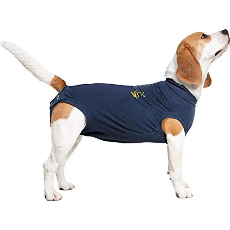 MPS Medical Pet Shirt, blauer Ganzkörper-Body für kleine Hunde, Wundschutz, atmungsaktiv und maschinenwaschbar – Bild 3