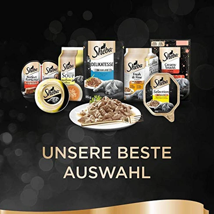 SHEBA Adult Katzenfutter nass, Geflügel Variation in Sauce, 40x85g Portionsbeutel, Vollnahrung für Katzen, Großpackung – Bild 2