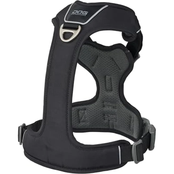 DOG Copenhagen Comfort Walk Pro Hundegeschirr, ergonomisches Design, schwarz, Größe S, reflektierend und wasserabweisend – Bild 2
