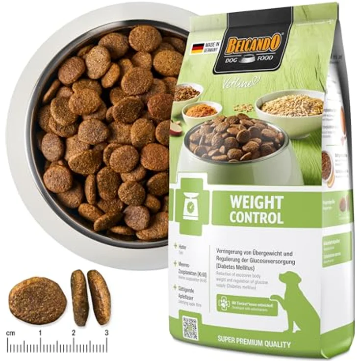 BELCANDO Vetline Weight Control Diätfutter 1,8 kg – Trockenfutter für übergewichtige Hunde & Diabetes Mellitus, Made in Germany – Bild 4