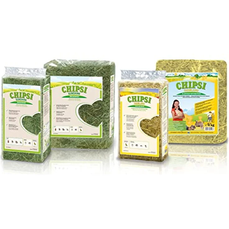 Chipsi Sunshine Wiesenheu, 4kg, naturbelassene Stroheinstreu für Kleintiere, weiches Polstermaterial – Bild 3