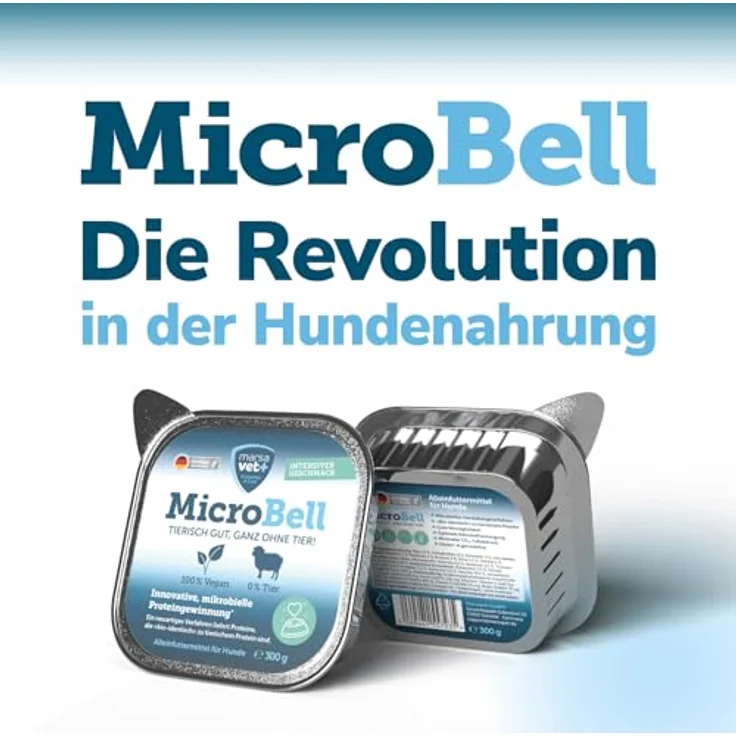 marsavet+ Marsavet MicroBell, veganes Nassfutter für Hunde mit mikrobiellen Proteinen, hypoallergen, getreide- und glutenfrei, 9 x 300 g – Bild 5