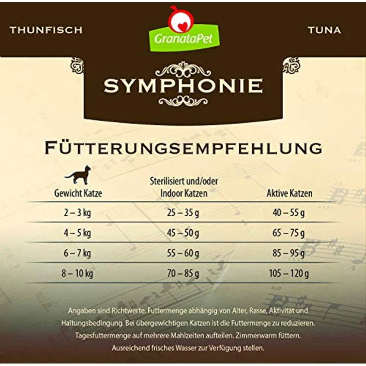 GranataPet Symphonie No.1, Trockenfutter für Katzen mit Thunfisch und Granatapfelkernen, 300g – Bild 4