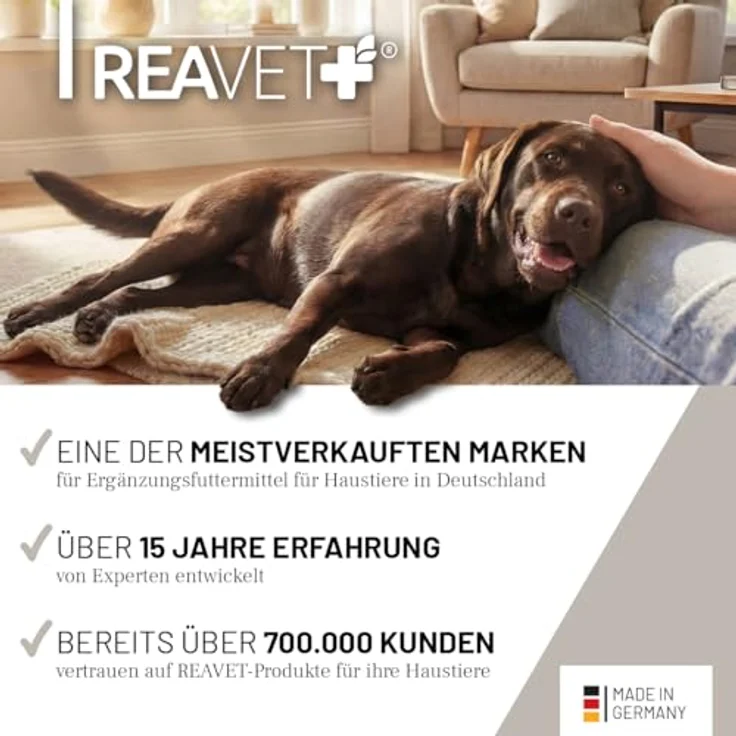 REAVET Zeolith VET 700g, mineralische Ergänzung für Hunde, Katzen & Pferde, unterstützt die Verdauung, 94% Klinoptilolith, geruchs- & geschmacksneutral, fein vermahlen – Bild 5