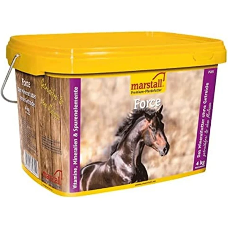 marstall Premium-Pferdefutter Force, getreidefrei und ohne Melasse, 4 kg – Bild 1