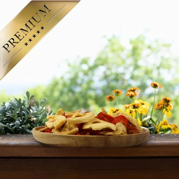 Lyra Pet® Obst-Gemüse-Mix getrocknet 1 kg | Bananen, Äpfel & Karotten | Reich an Vitaminen & Ballaststoffen für Vögel, Nager, Pferde & Reptilien | Natürliches Ergänzungsfutter – Bild 4