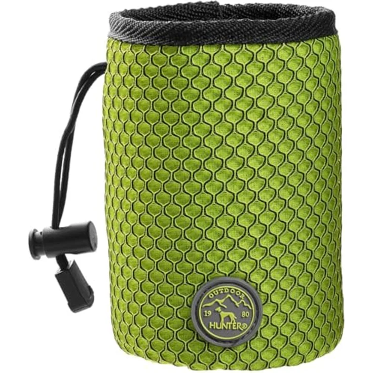 HUNTER Hilo Basic Snackbeutel, praktischer Leckerlibeutel mit stabilem Clip, Farbe Limette, Größe one-Size – Bild 1