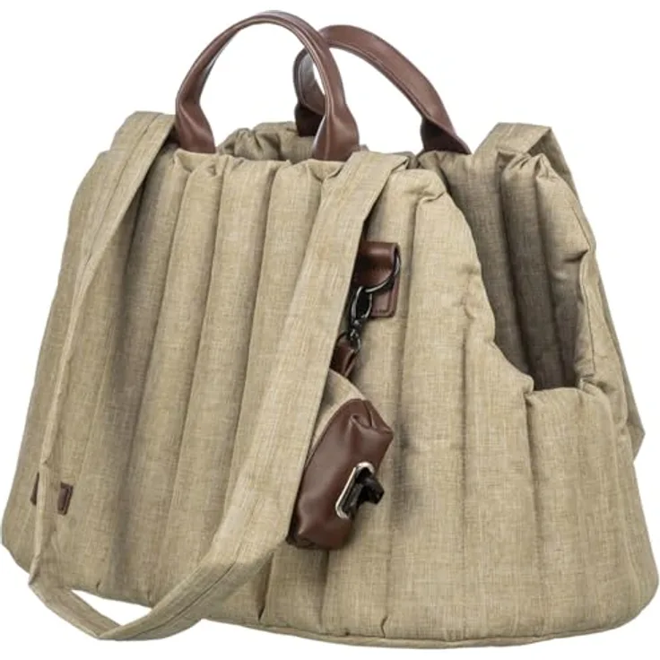 TRIXIE Tiertransporttasche Sophie, 45 × 30 × 25 cm, Hunde-Tasche in olivgrün