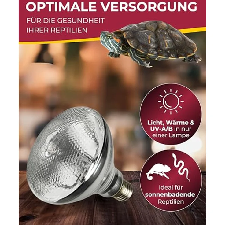 HOBBY Terraristik UV Reptile vital Power, 160 W UV-Lampe für Terrarien, UV-Flächenstrahler mit 250 µW/cm² UVB-Abgabe, langlebig – Bild 2