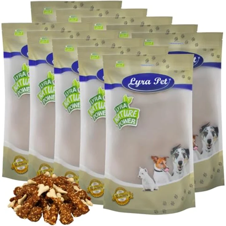 Lyra Pet® Kausnack Hühnchenschenkel 10 kg, fettarm und proteinreich, ideal als Belohnungs- und Trainingssnack für Hunde, wiederverschließbarer Beutel – Bild 1