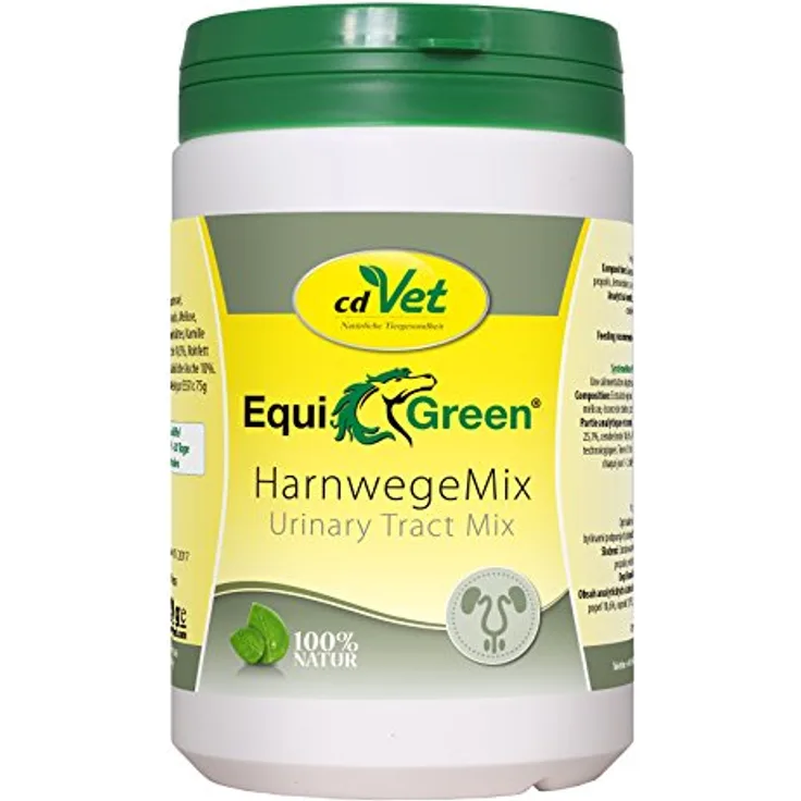 cdVet EquiGreen HarnwegeMix, 450g natürliche Unterstützung für die Harnwege von Pferden, mit Schachtelhalm und Propolis