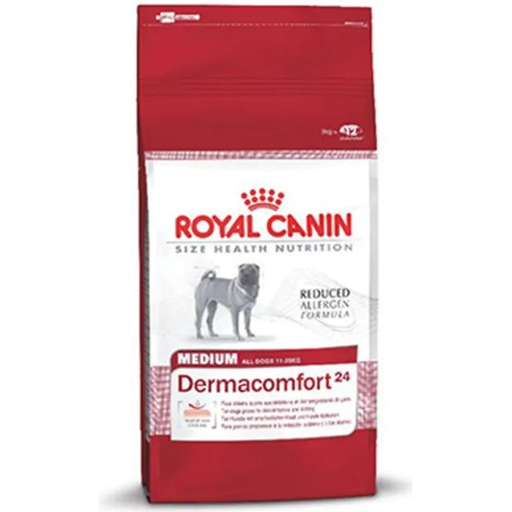 Royal Canin Dermacomfort Medium, Hundefutter für Hunde von 11-25 kg, unterstützt die Hautgesundheit, 3 kg